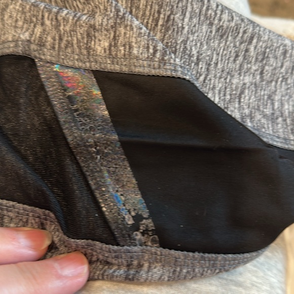 Victoria's Secret Pink Ultimate Leggings, grey with black, size S. - Picture 9 of 10
